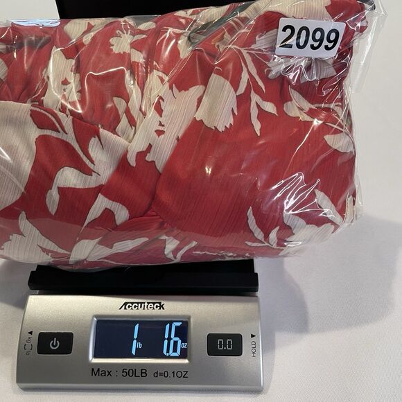 Johanna Ortiz X H&M Red Wild Roses Voluminous Satin Dress Kaftan Size XS - Picture 10 of 13